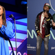 (L-R): Issa Rae receives and award onstage, Desus Nice and The Kid Mero attend The 23rd Annual Webby Awards on May 13, 2019 in New York City.